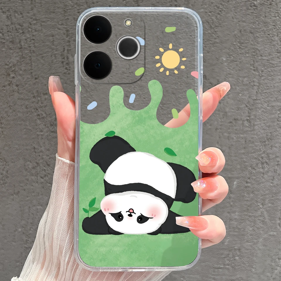 Cat Whale Anti-Fingerprint Transparent Phone Case