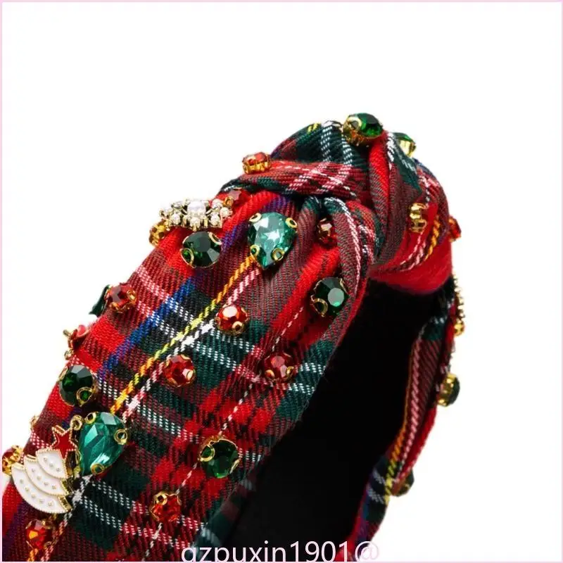 57qa Stylish Weihnachtsknoten Stirnband für Frauen Mädchen Festliche Haarband Cosplay Party Kopfschmuck Urlaub Party – Detail 8