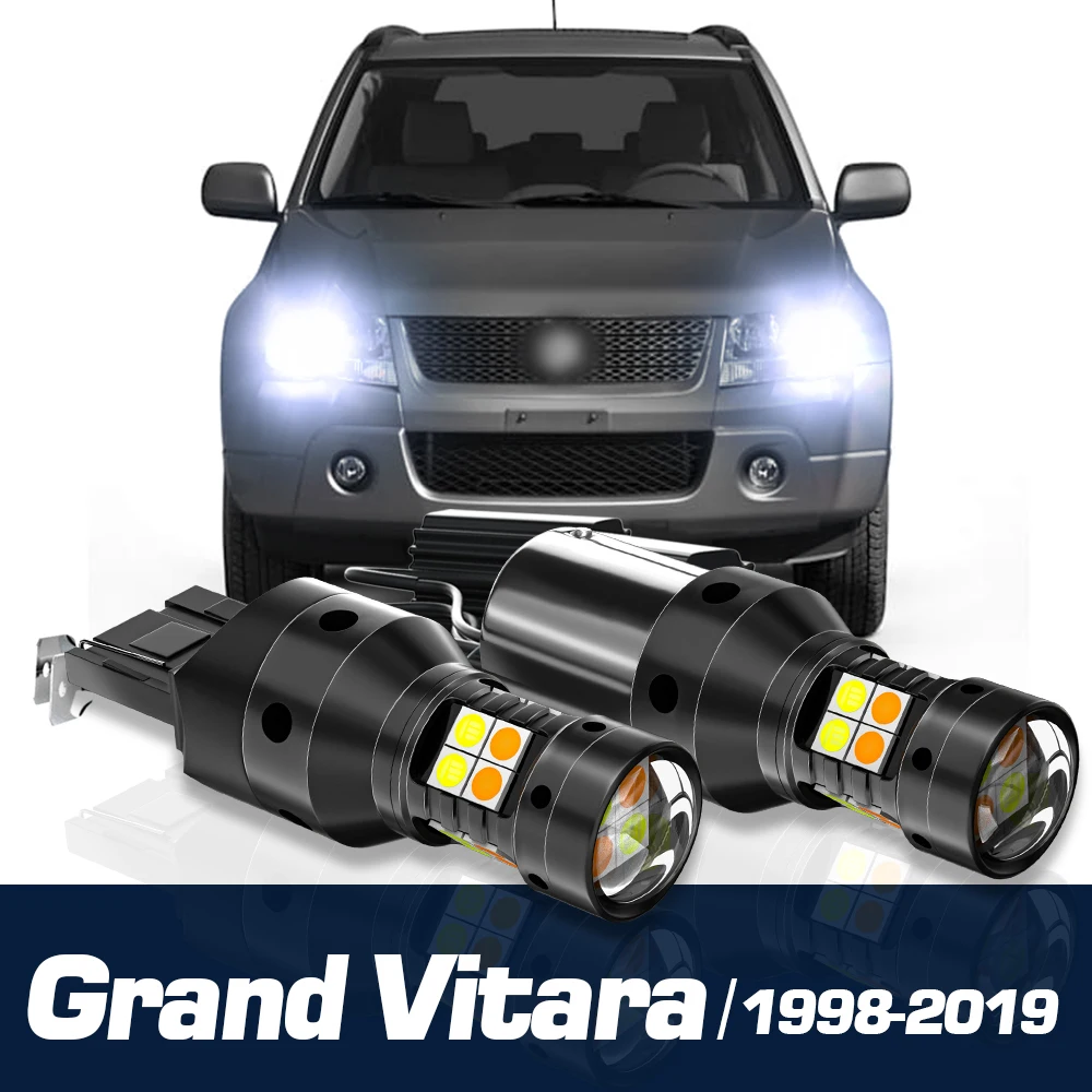 

2x LED Dual Mode Turn Signal+Daytime Running Light Canbus Accessories DRL For Suzuki Grand Vitara 1998-2019 2006 2012 2013 2014