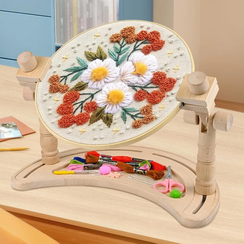 Good-Embroidery Hoop Stand Adjustable-360&deg;Rotated Embroidery Frame Stand, Embroidery Stands For Hand Work Art Craft