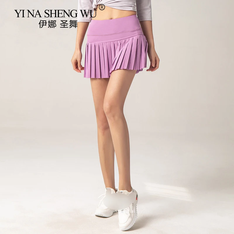 Sports Skirt Shorts Women Sports Tennis Skirts Fitness Shorts High Waist Athletic Running Short Quick Dry Sport Skort Pocket