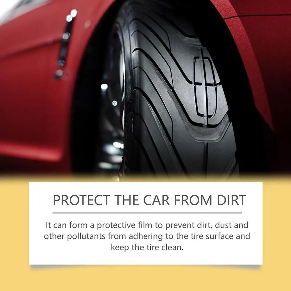Tire Polishing Paste 50G Car Tire Retreading Cleaning Cream Shiny Paste Tire Coating Paste Auto Polishing Agent Car Detailing Maintenance