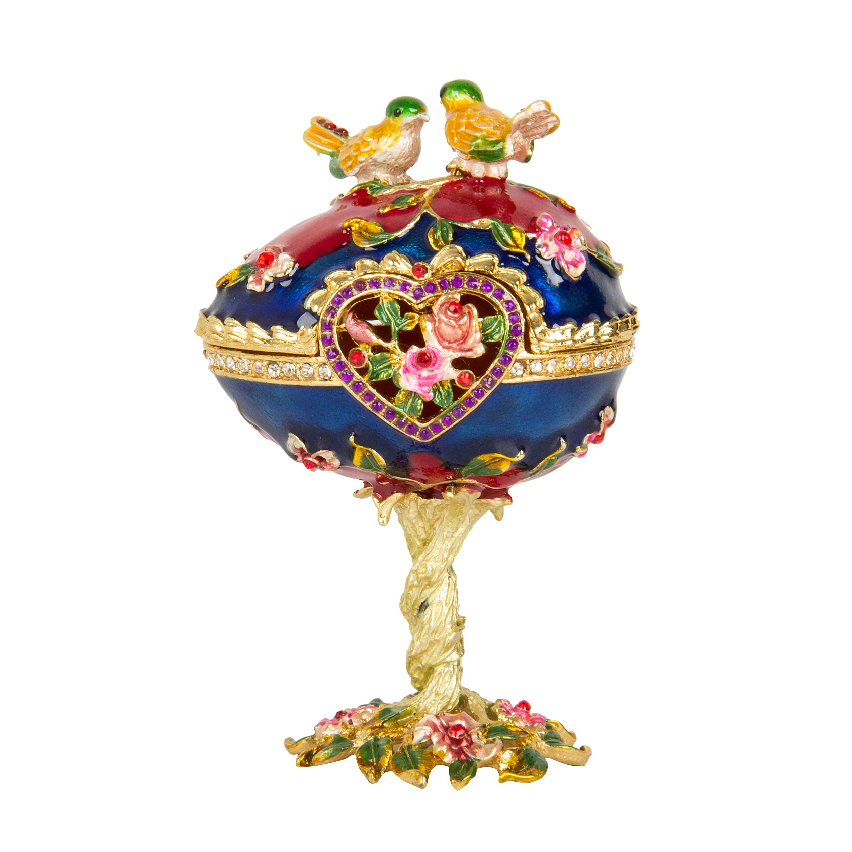 QIFU New Arrive Colorful Trinket Box with Bird for Home Decor Souvenir Gift