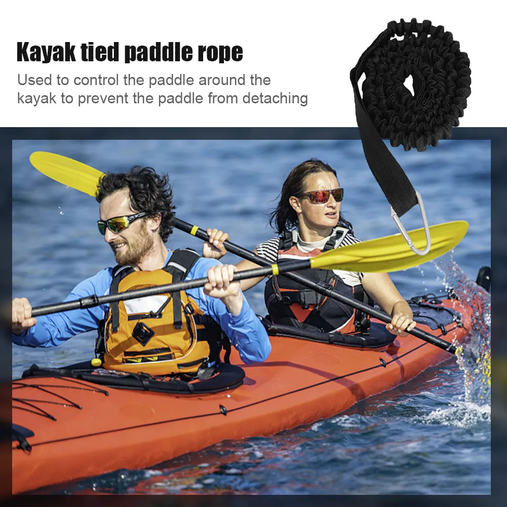 Kayak Paddle Leash Canoe Fishing Boat Safety Oar Rod Tether Lanyard Cord 