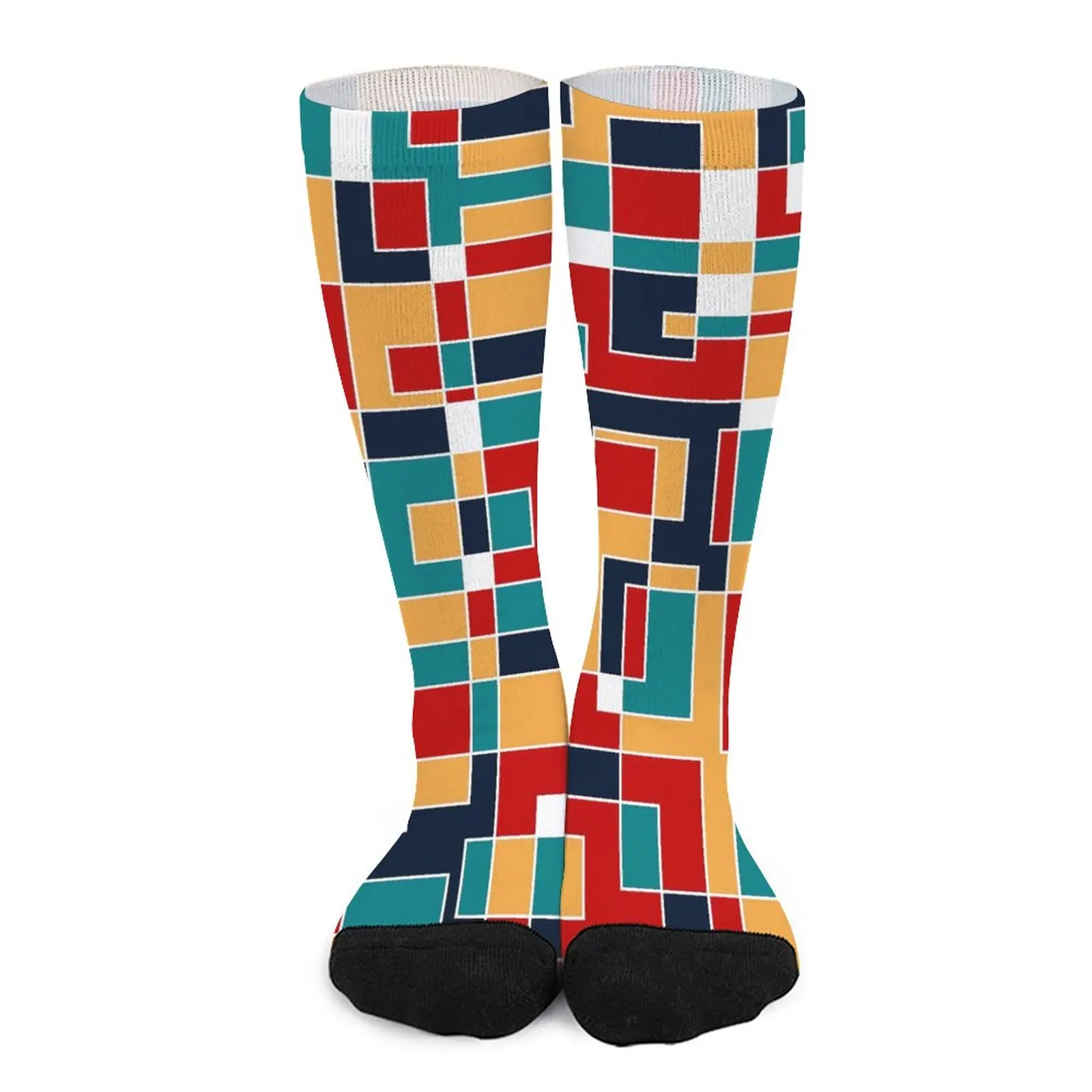 

De Stijl чулки женские модные носки Mondrian мягкие забавные носки скейтборд Нескользящие дизайнерские носки подарок