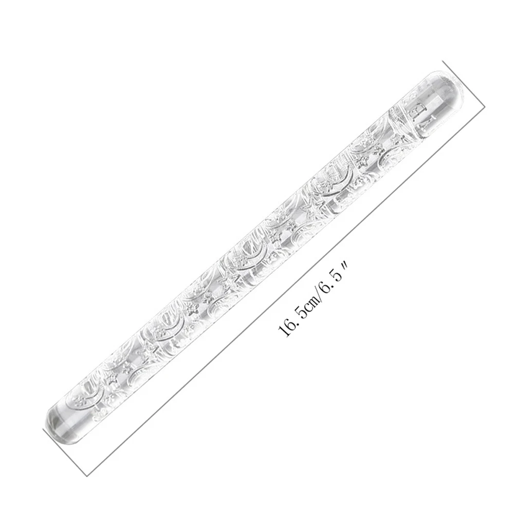 21 Styles New Fondant Cake Impression Acrylic Embossing Pastry Roller Baking Tools Rolling Pin