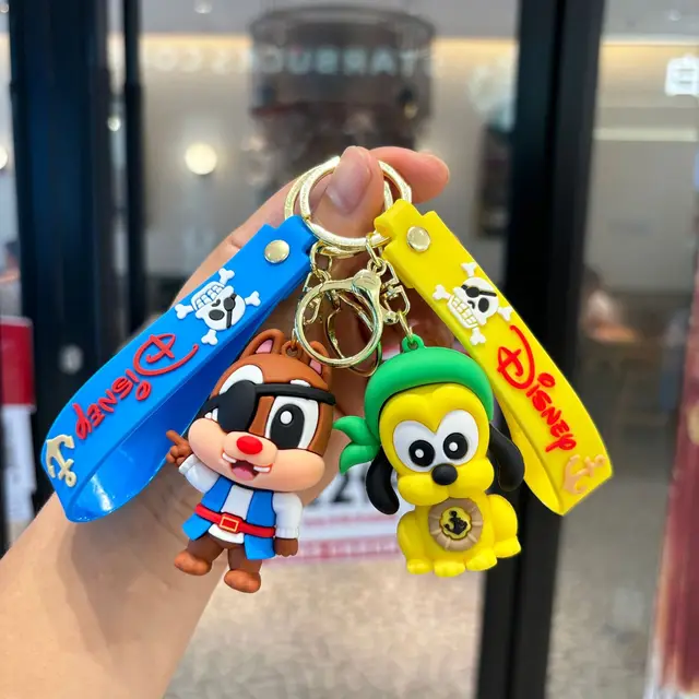 Llavero de Stitch pirata y amigos Disney: Mickey, Donald, Goofy | Emoape