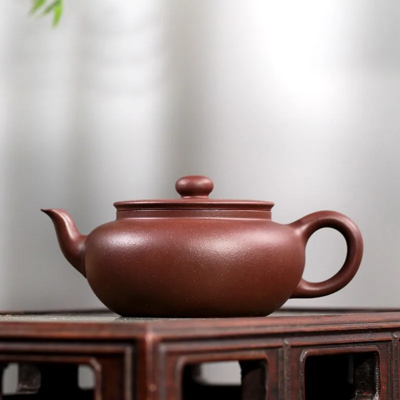 

Centennial Liyong Yixing Famous Pure Handmade Purple Clay Pot Raw Ore Purple Clay Yuanxi Pot Kung Fu Tea Set Teapot 180cc Yuanxi