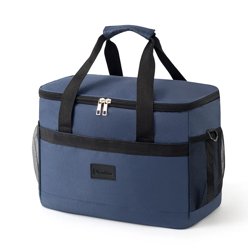 Insulated Oxford Cloth Picnic Cooler Bag - Outdoor Lunch & Bento Storage