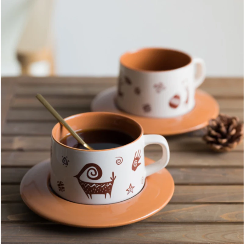 

Top Grade Bone China Coffee Cup Creative European Tea Cup Set And Saucer Home Party Afternoon Tea Teacup Porcelain Nice Gift