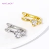 18K Gold Plated Brass Anti-Allergy Earring Hooks Clasps Shvenzy Ear Wire Earring Hook For DIY Earring Jewelry Making Fittings 4