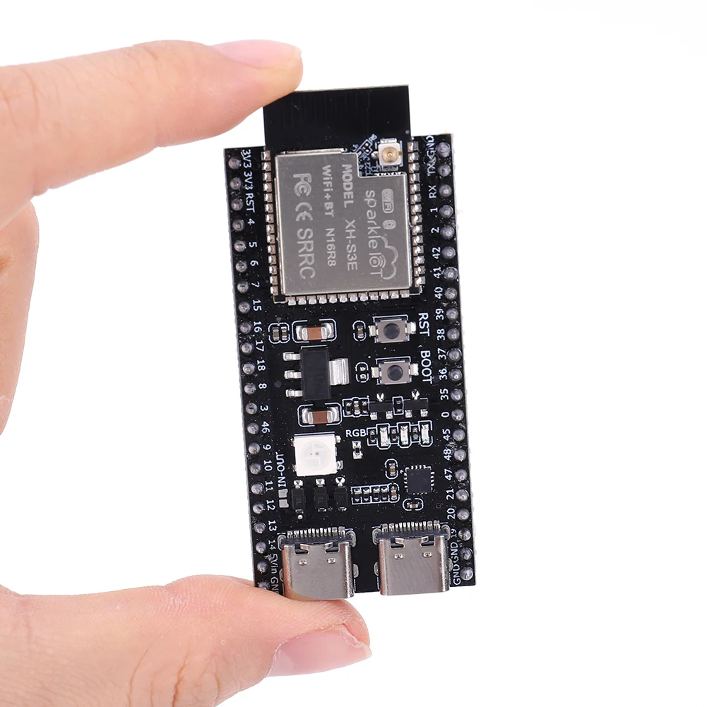 ESP32 S3 개발 보드 ESP32-S3-DevKitC-1 Arduino용 2.4G Wifi 블루투스 모듈 ESP32-S3-WROOM-1 N16R8 듀얼 타입-C 8M PSRAM