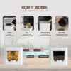 LUXFOND Indoor Home Electric Smart Kitchen Food Waste Recycler Countertop Household Composter Machine 2