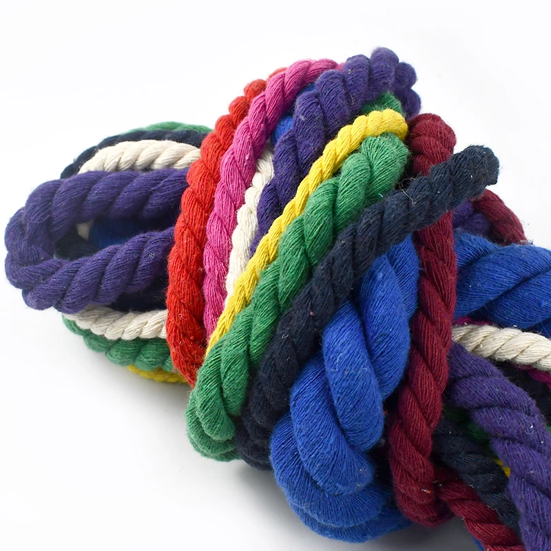 2-Meter Braided Macrame Cotton Rope for DIY Crafts and Sewing Accessories