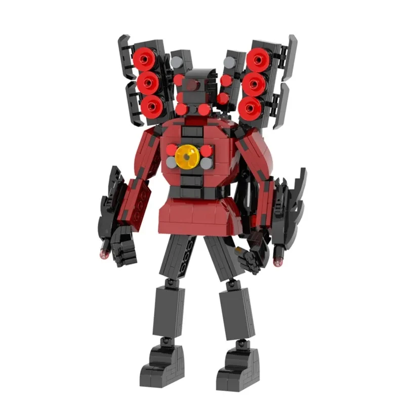 Moc 415Pcs Skibidi Toilet Brick Super Titan Sound Man Character Action Figure Building Block Toy Per Bambini Regali Creativi