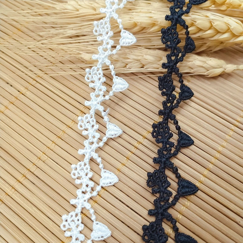 

29Yards Hot Sale Lace Accessories Heart Fabric High Quality Water Soluble Tassel Fringe Lace Trimming DIY Crafts