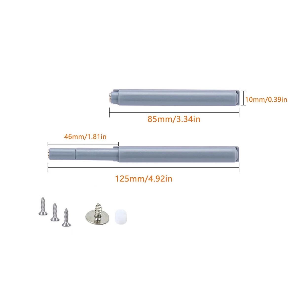 Quiet Close with Invisible Handle Home Furniture Hardware Accessories Unlocking Pressure Cabinet Magnetic Har 2PCS/6PCSers