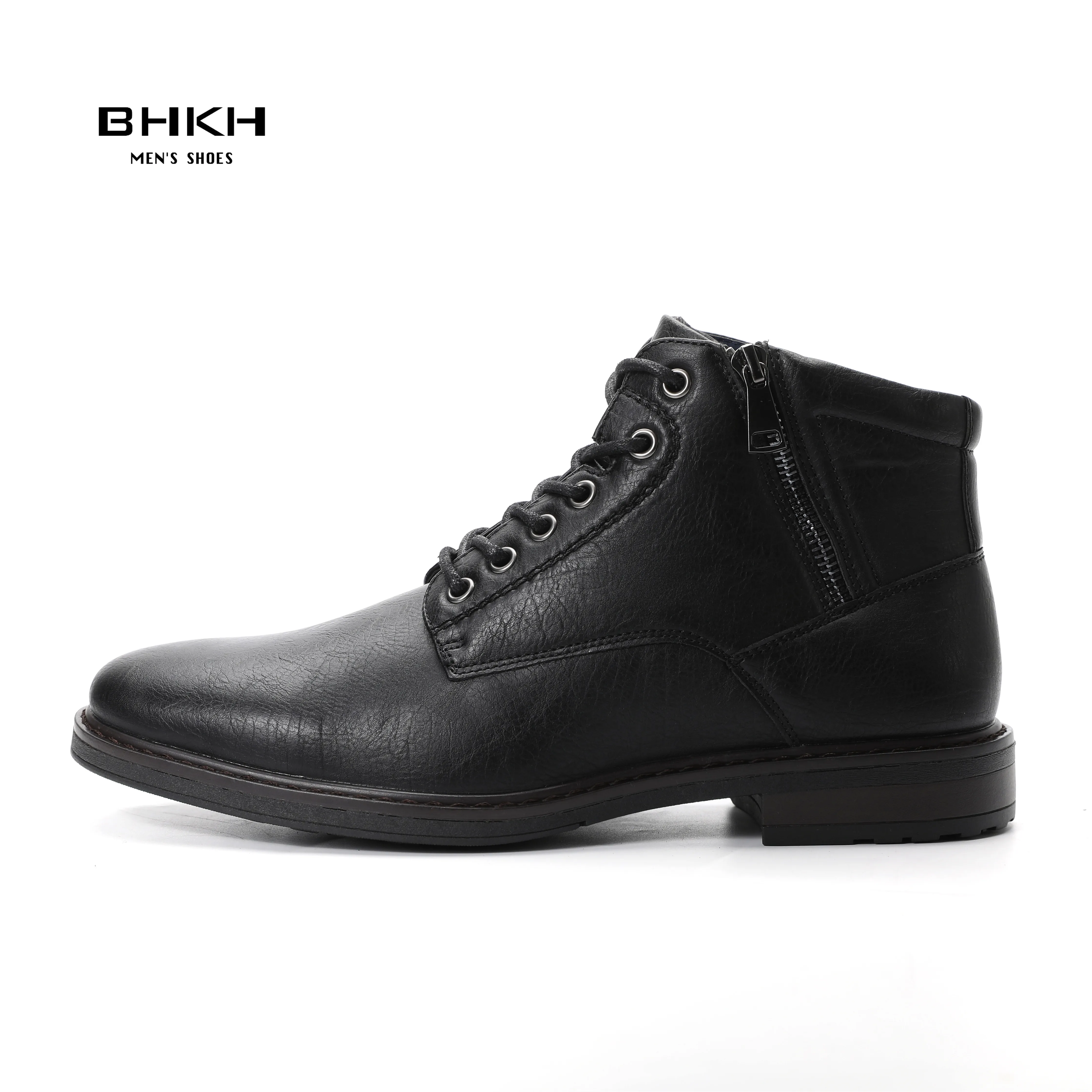 Autumn/ Winter Men Boots Zip Lace-up Ankle Boots Smart Business Work Office Dress Shoes business mens boots