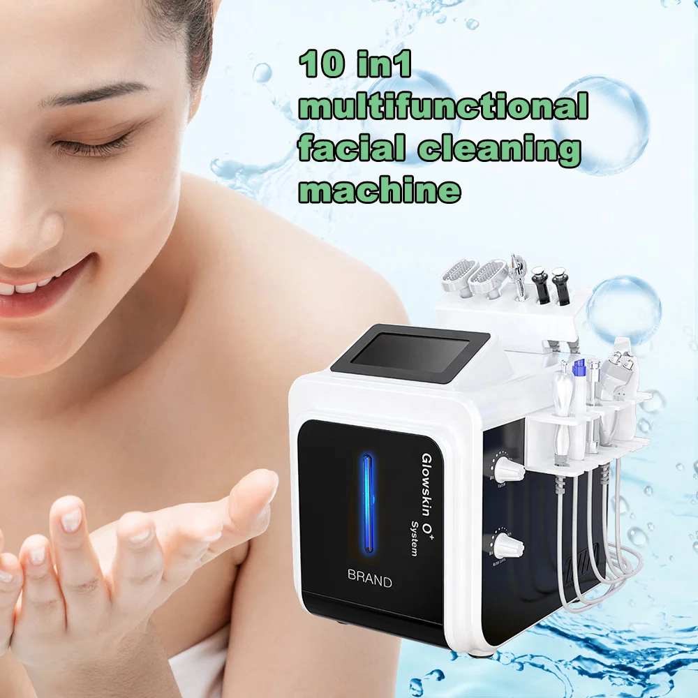 

Multifunction Hydra Water Machine Blackhead acne Removal Device Face Lifting Skin Rejuvenation RF Ultrasonic Dermabrasion Spa