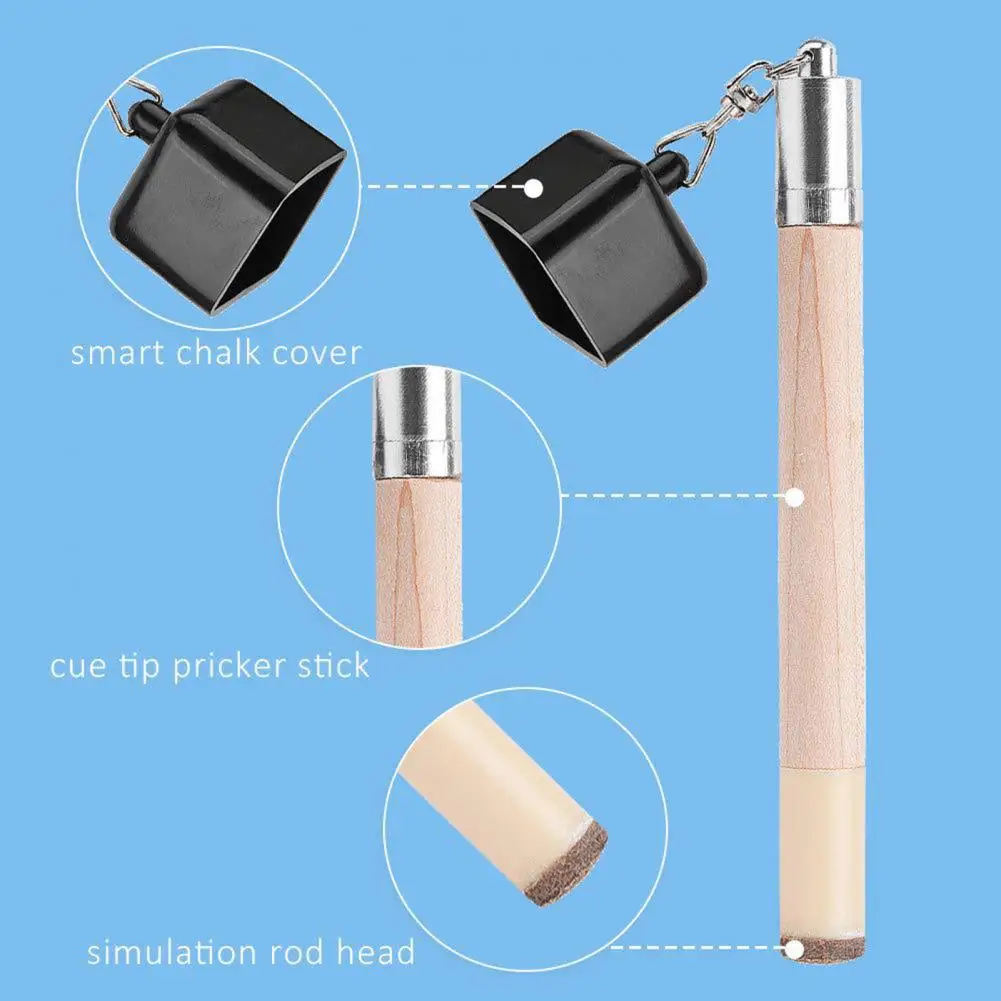 

Durable Billiards Tool Pool Cue Tip Shaper Billiard Cue Tip Shaper Repair Stick Compact Lightweight Pool Cue Accessories for Tip