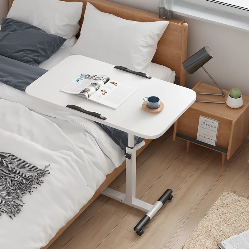 Escritorio pequeño con ruedas ajustable para ordenador portátil, mesa de  esquina plegable para dormitorio, oficina, hogar y jardín, OA50CD -  AliExpress