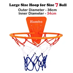 Silent Dribbling Airless Foam Basketball - Perfect for Indoor Training & Quiet Play (Basket Hoop)