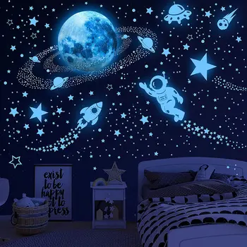 Glow Space Wall Stickers 1