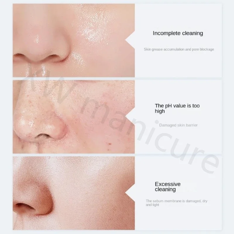 JOYRUQO Amino Acid Soothes Sensitive Skin Mild and Non-irritating Deep Cleans Dirt Shrinks Pores Moisturizing Facial Cleanser 4