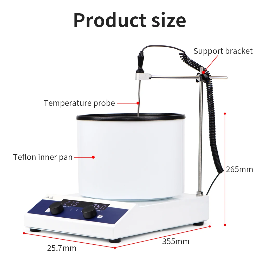 Magnetic Lab Equipment Thermal Regulator Mixing Machine EU Plug
