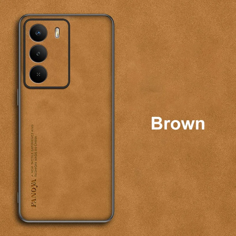 Luxury PU Leather Shockproof Phone Case - Full Protection Back Cover in Silicone