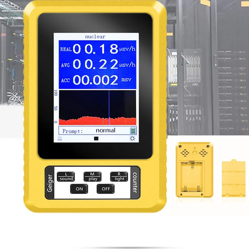 Handheld Portable Digital EMF Meter Electromagnetic Radiation Nuclear Radiation Detector Geiger Counter New XR3-BR-9C 2-in-1