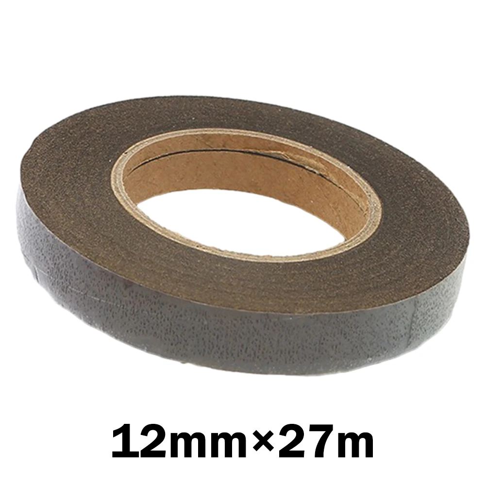 Professional Grade Floral Stem Tape 30 Yard 12MM Width Green and Brown Perfect for Flower Wrapping and Decoration