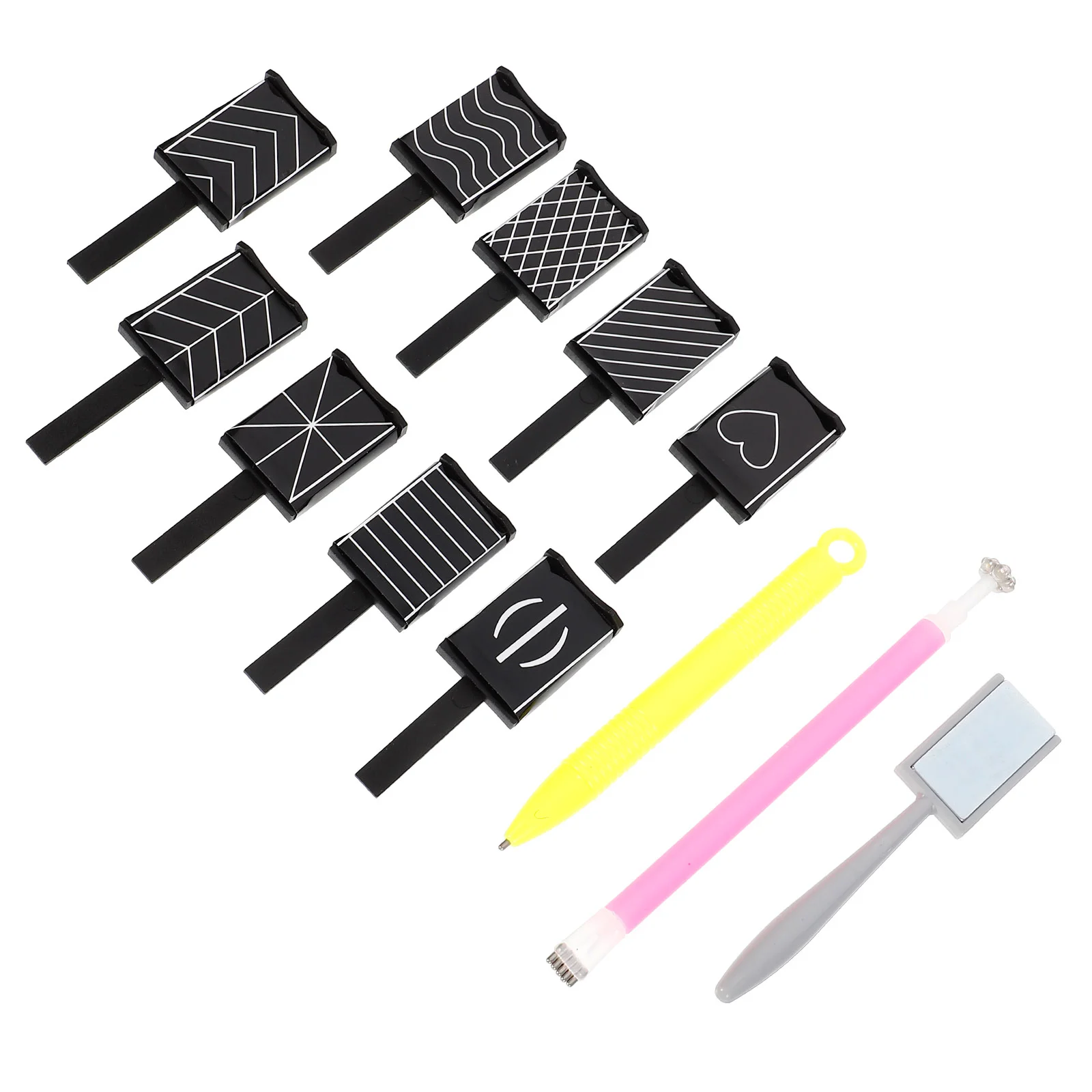 

12pcs Nail Magnet Tool Cat Eye Magnet Nail Magnet Special Magnet Can Be Used To Polish The Nails with UV Gel