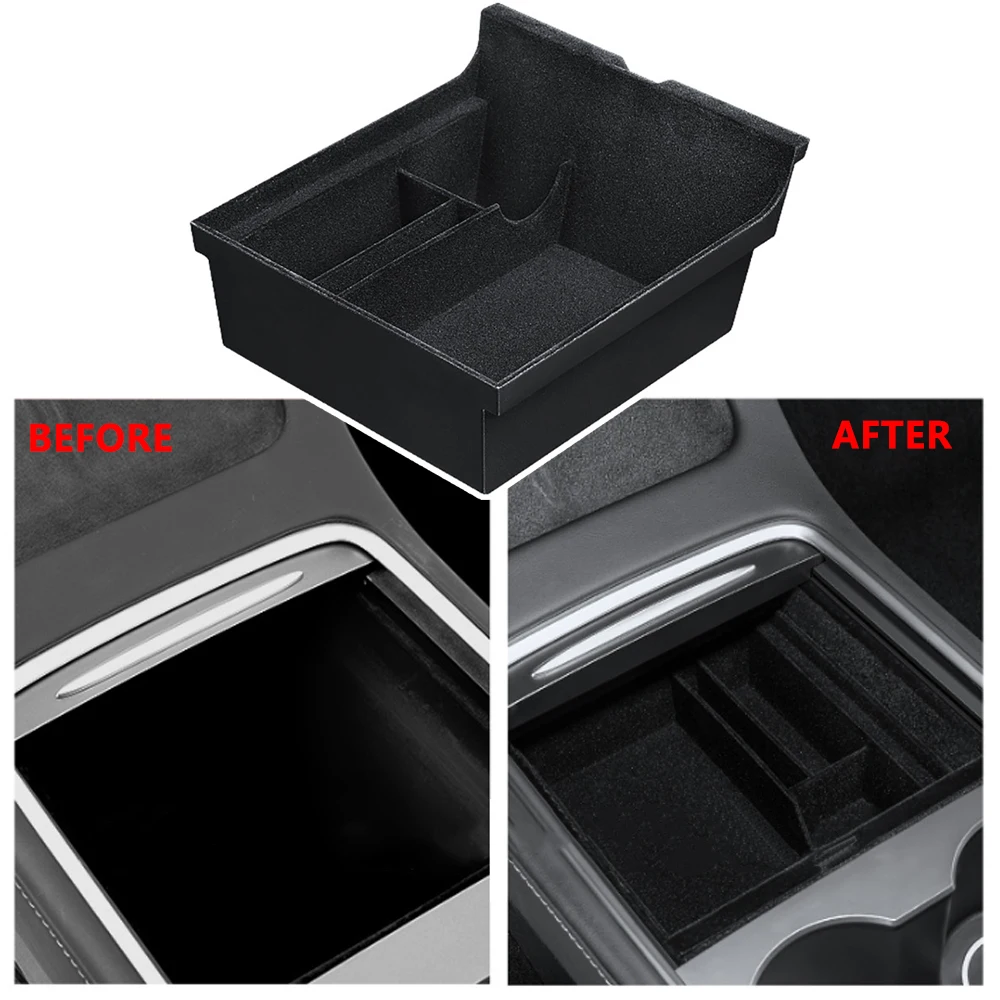 Center Console Front Organizer For Tesla Model 3/Y 2016 2017 2018 2019 2020 2021 2022 2023 Console Storage Box Accessories 5