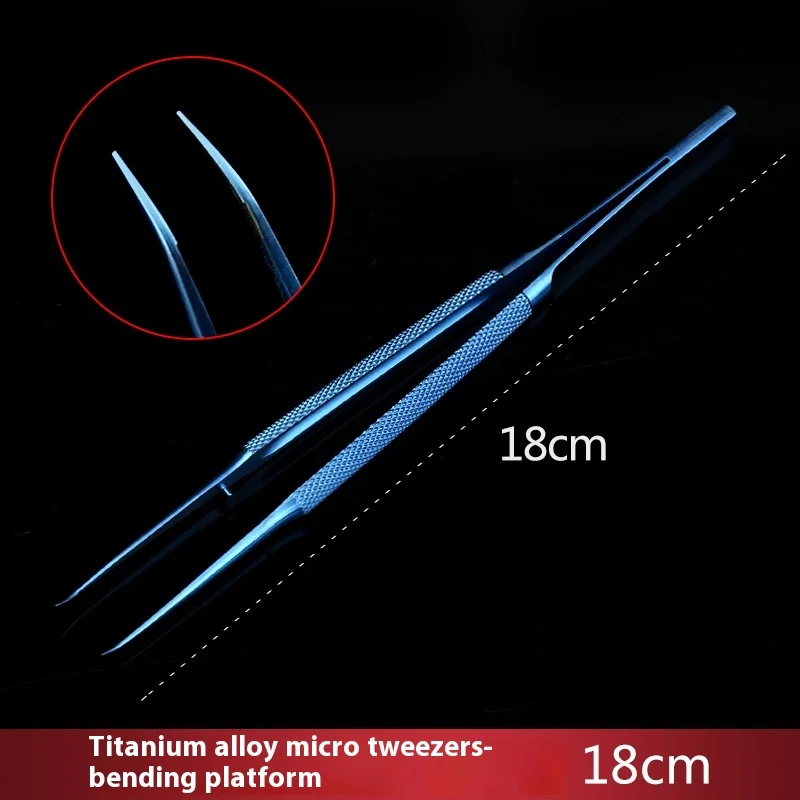 Titanium alloy micro tweezers surgical ophthalmology instruments double eyelid surgery tools toothed tweezers 3