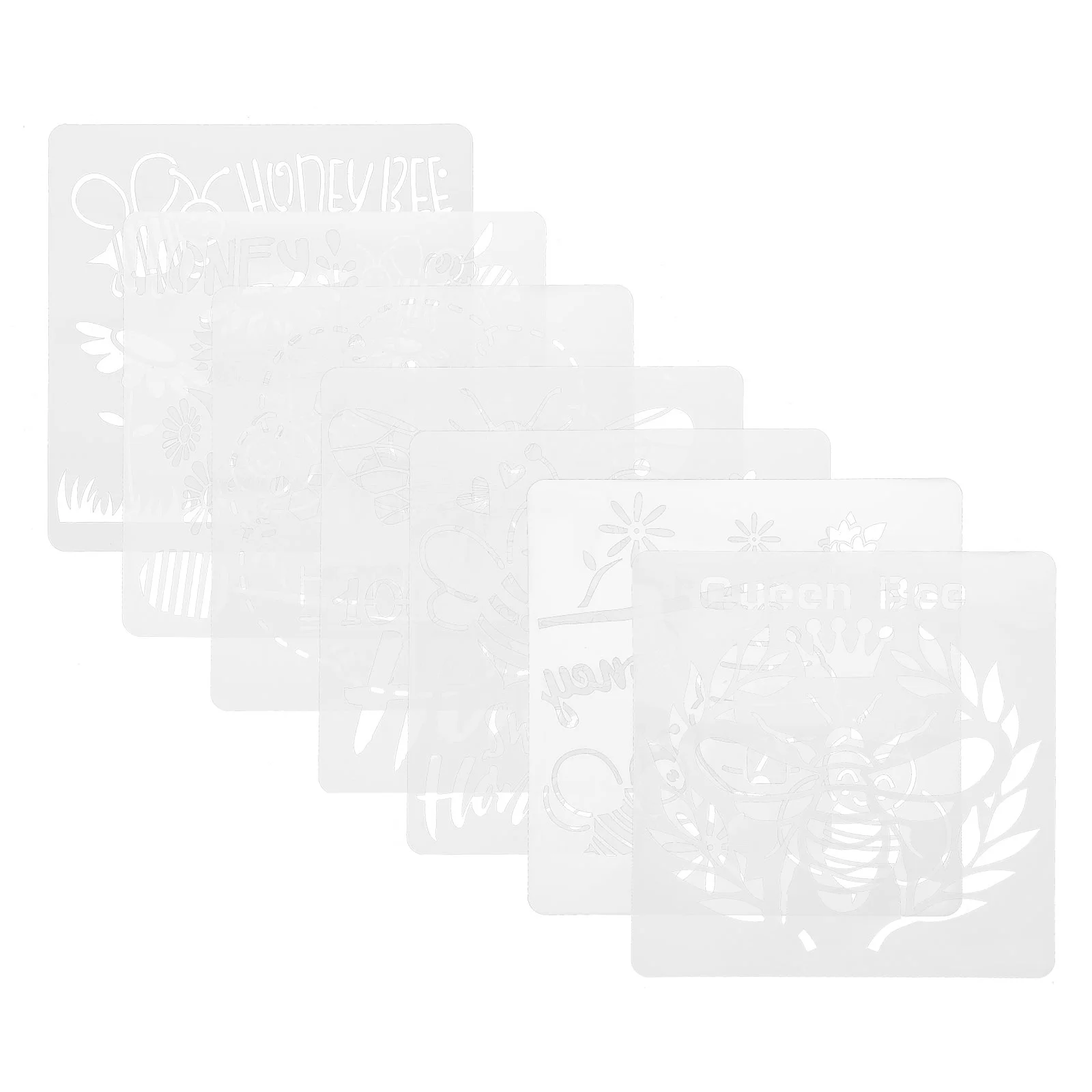 

12 Pcs Bee Drawing Template DIY Painting Stencil Craft Templates Stencils Sunflower