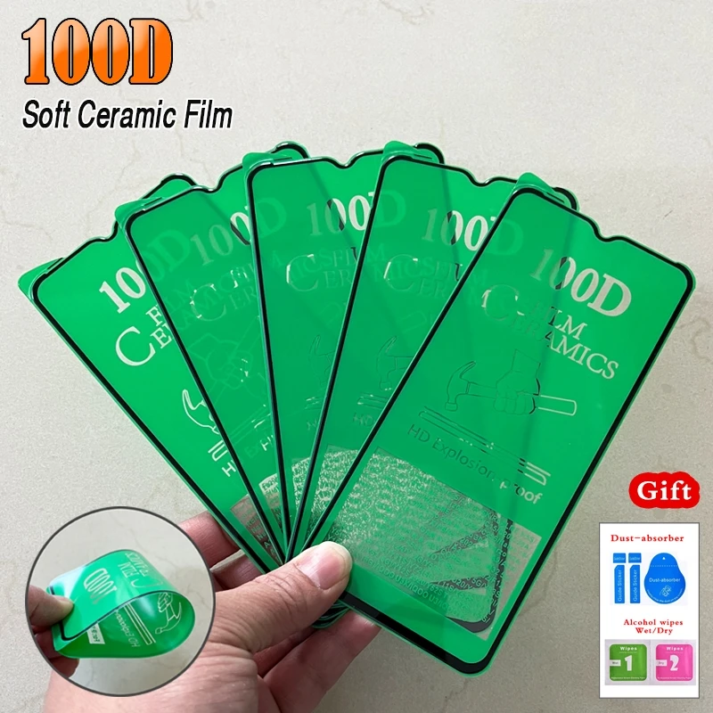 

Мягкая Керамическая защитная пленка 100D для Samsung Galaxy S20 S22 S21 Ultra S10 S9 S8, защитные пленки для экрана Note 20 10 9 8 Plus, 50 шт.