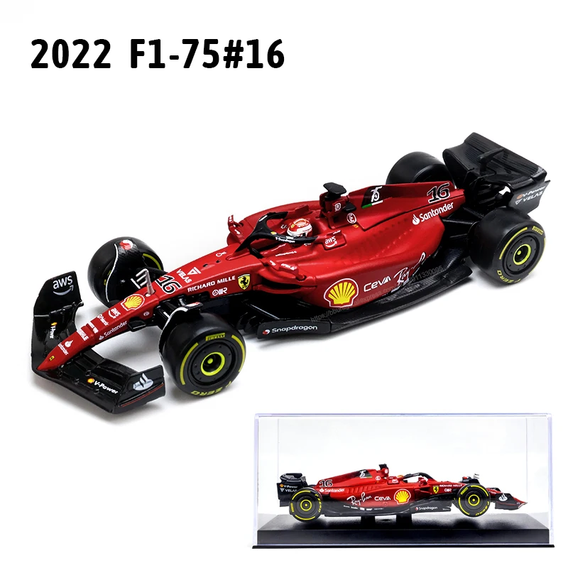 Bburago 1:43 2022 F1 Ferrari F1-75 75th anniversary 16