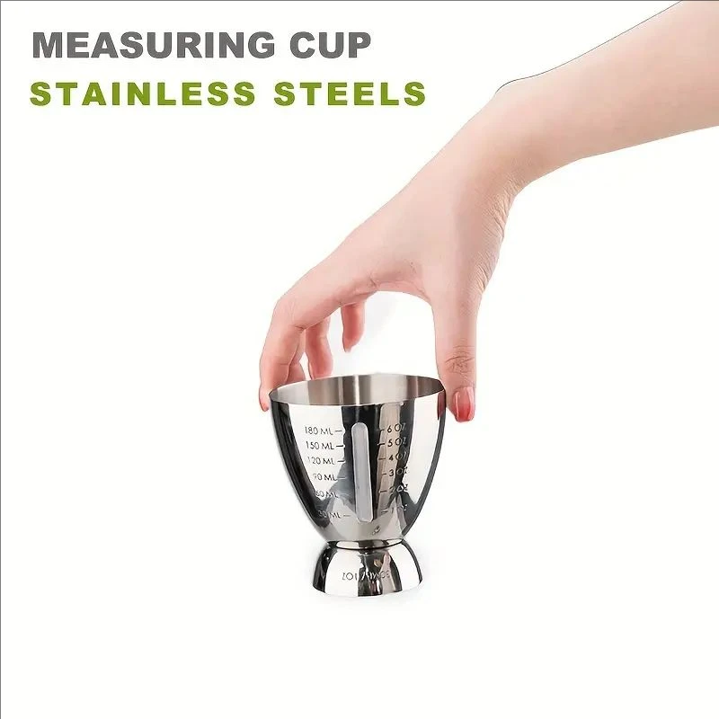 Bar Cocktail Jigger Measured Double 1-6 oz Measuring Jiggers Stainless Steel tools Cup shaker