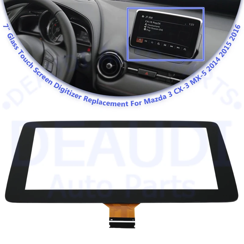 For Mazda 2 3 Demio Axela CX-3 MX-5 2014 2015 TM070RDZ38 New 7" 36 Pins Car Radio Digitizer Panel Touch Screen car radio player car radio multimedia player car radio video player