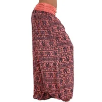 Pantalon imprimé géométrique décontracté pour femme, pantalon Haren, jambe large, confortable, personnalité 4