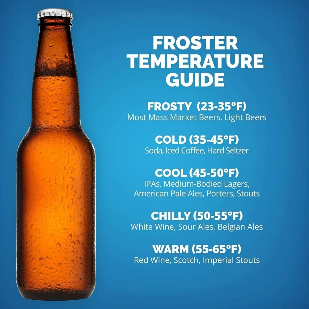 125 Can Beer Froster, Mini Fridge, Small Drink Dispenser Machine, Freestanding Beer Freezer, Refrigerator