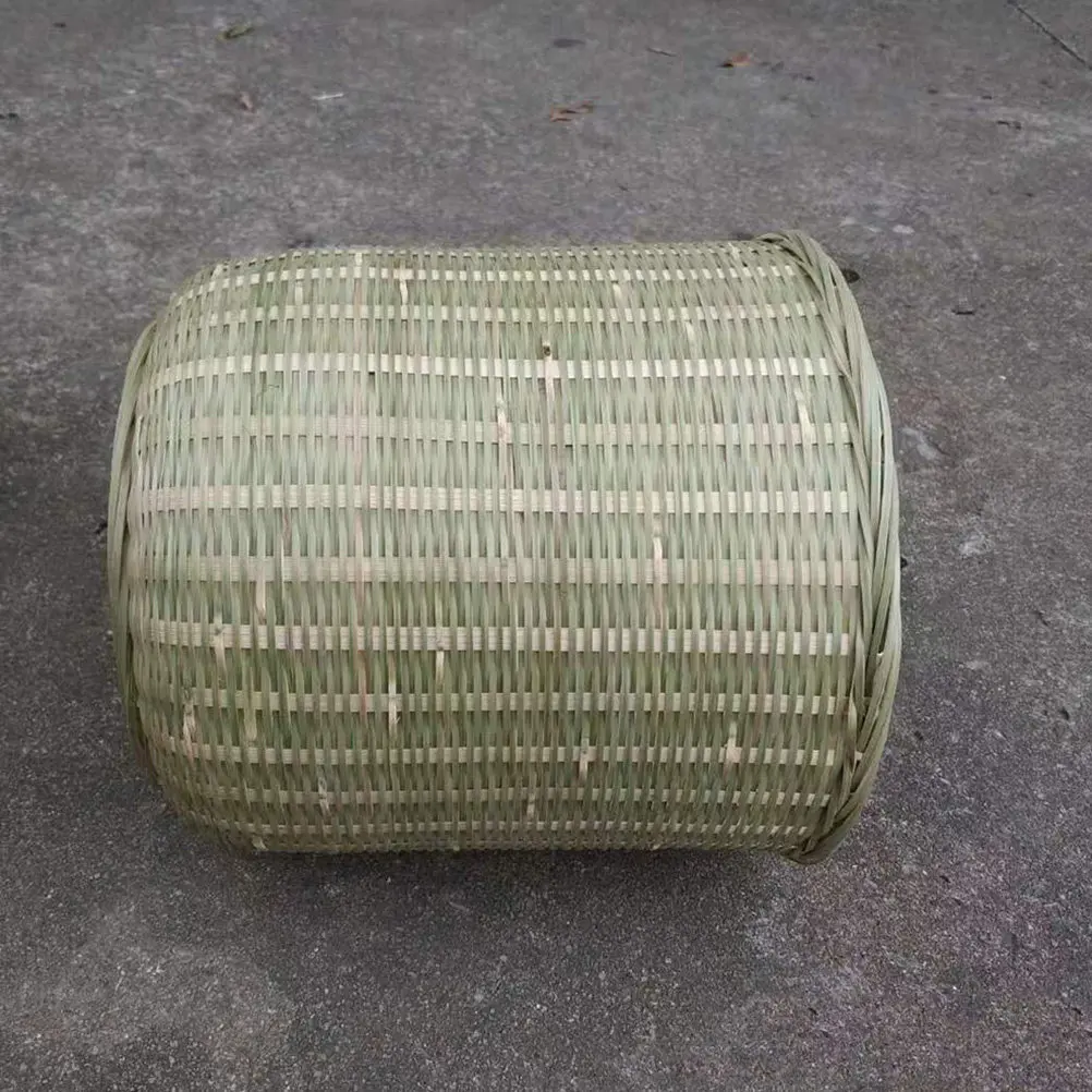 대나무 바구니형 쓰레기통, 주방, 욕실, 침실, 가정 정리용 대형 수납 바구니, 야채, 과일, 잡화 건조용