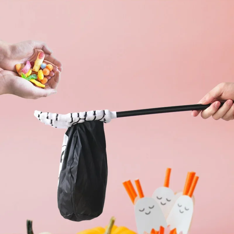 Neue Süßigkeiten Tasche Kreative Halloween Palm Kürbis Schädel Für Kind Süßes Oder Saures Geschenk Party Liefert Hause Festival Party Liefert – Detail 5