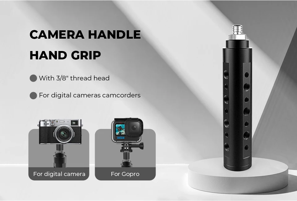 Handheld Camera Handle Grip Stabilizer With 3/8" Thread Head For GoPro Sony Cano