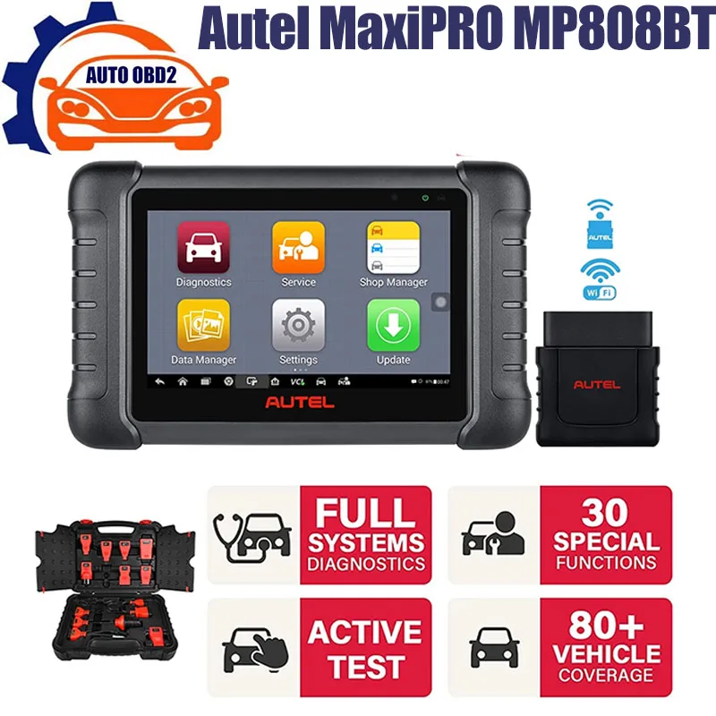 

Autel MaxiPRO MP808BT Automotive OBD2 Bluetooth Diagnostic Tool Bi-Directional Control 30+ Services Upgraded Of MP808 DS808