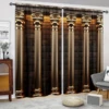 Roman Column Printed Curtain for Home Decor - Rod Pocket Window Treatment for Bedroom, Kitchen, Living Room 1