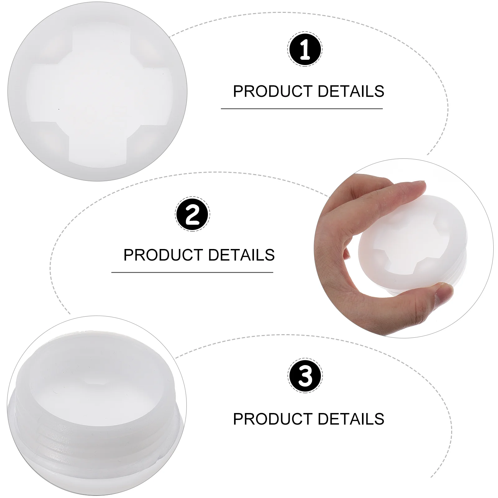 Cover Chemical Car Fuel Cap Plastic Bucket Chemical Poly Poly Drum Lid 4 Pcs