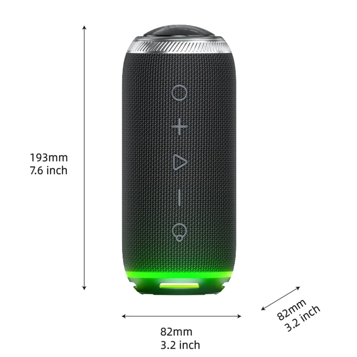 SEMOIC 360 Stereo Wireless Bluetooth Speaker, Waterproof Speaker with Color Mood Light, Outdoor Camping Speaker Subwoofer