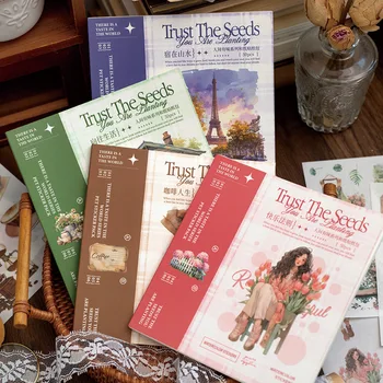 Scrapbook Supplies Sticker Book, 50 Sheets Journaling Stickers 1